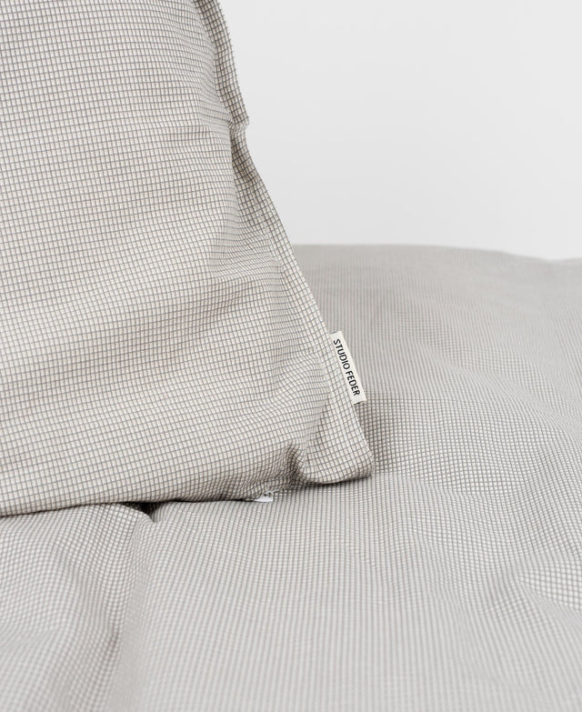 Studio Feder - dekbedovertrek "Checkered grey"