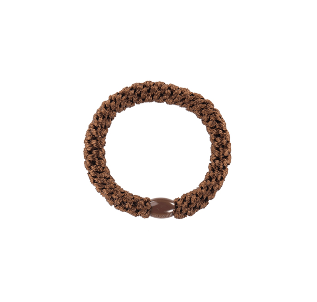 Kknekki haarelastiek - Mid brown