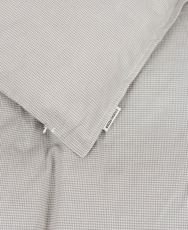 Studio Feder - dekbedovertrek "Checkered grey"