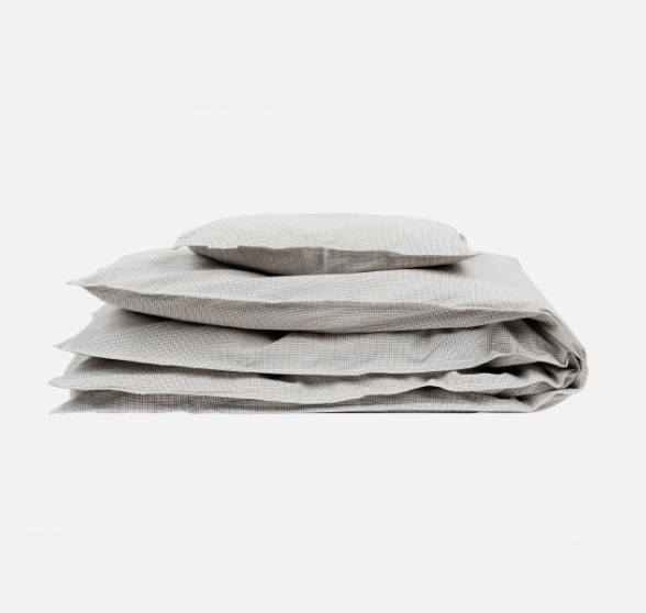 Studio Feder - dekbedovertrek "Checkered grey"