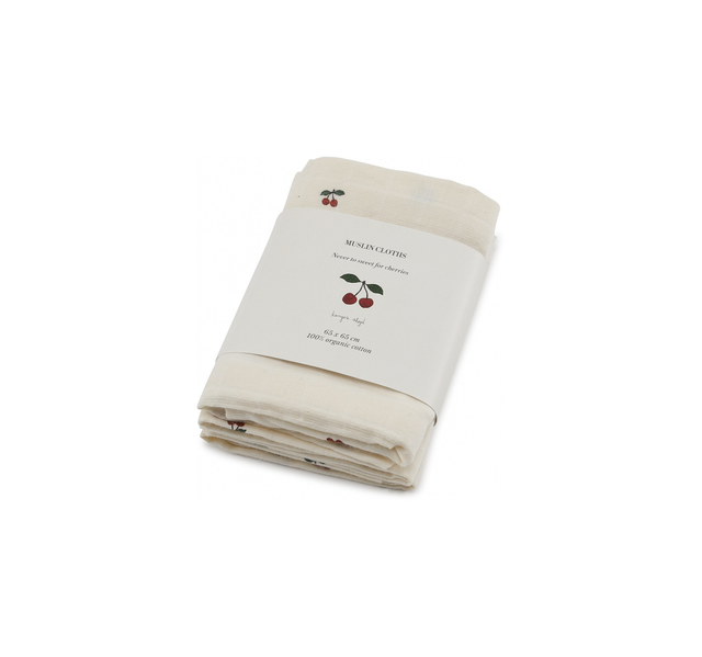 Konges Sløjd - hydrofieldoeken 3-pack Cherry
