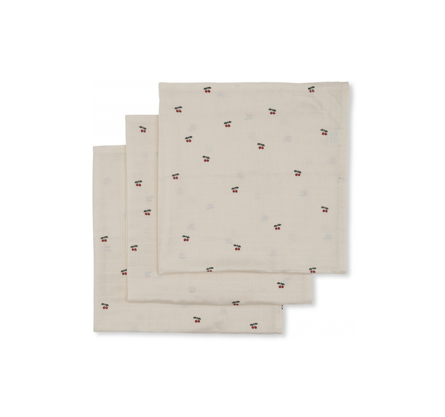 Konges Sløjd - hydrofieldoeken 3-pack Cherry