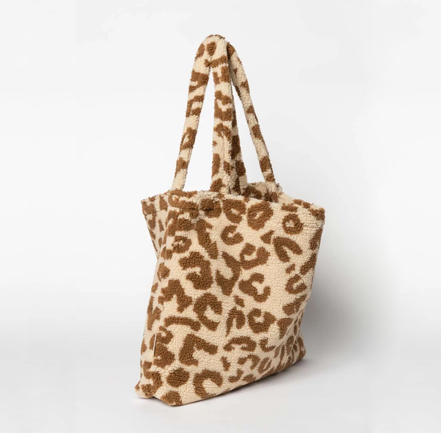 Studio Noos - Mom bag "Teddy leopard ecru"