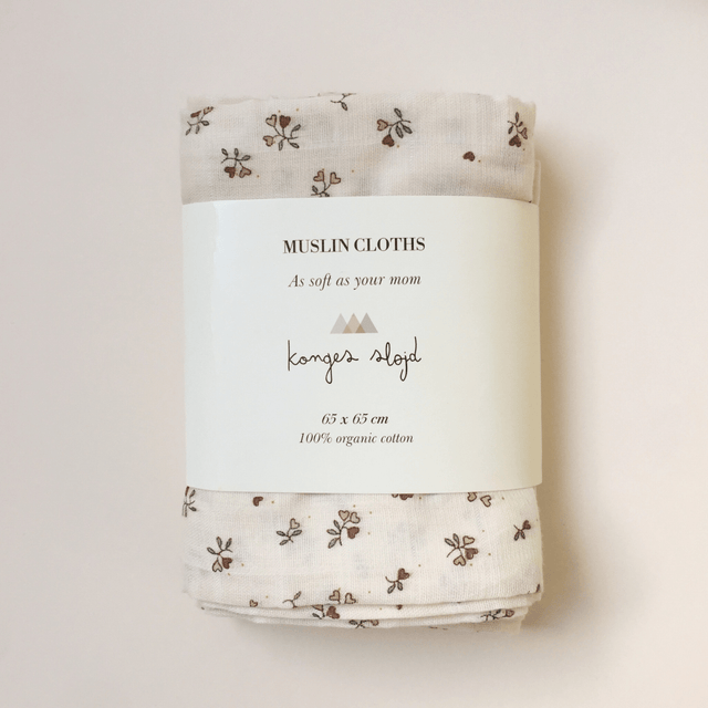 Konges Sløjd - hydrofieldoeken 3-pack "Petit amour"