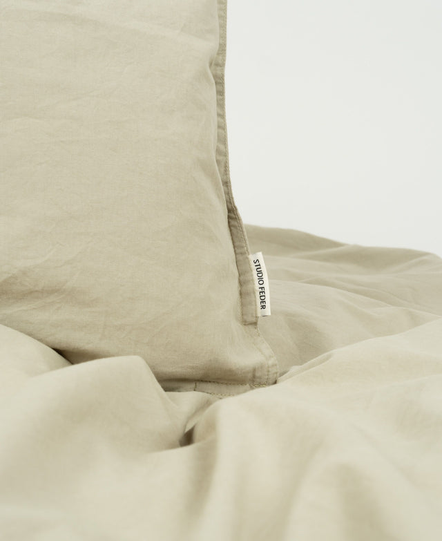 Studio Feder - dekbedovertrek "Moss green"