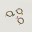 By Bjør - rainbow earring "Light brown"
